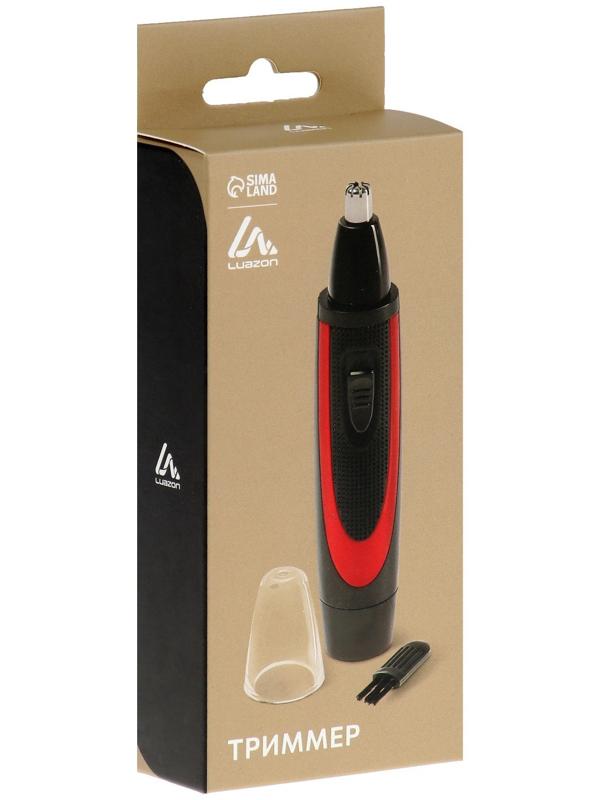Триммер для волос Luazon LTRI-03, для носа и ушей, от батареек 1хАА, чёрный