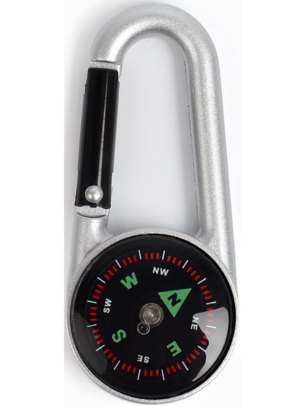 Компас с карабином C27, d=3 см, металлический