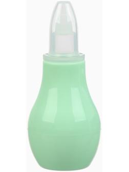 Аспиратор назальный, с колпачком, цвет мятный