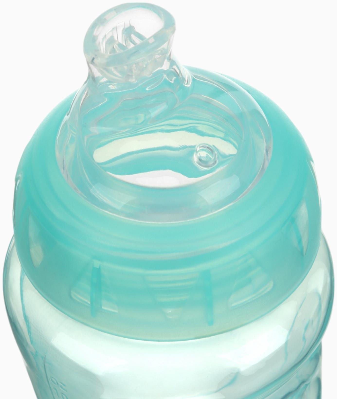 Поильник детский с мягким носиком, 300 мл., бирюзовый, +9 мес