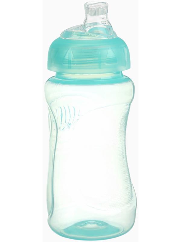 Поильник детский с мягким носиком, 300 мл., бирюзовый, +9 мес