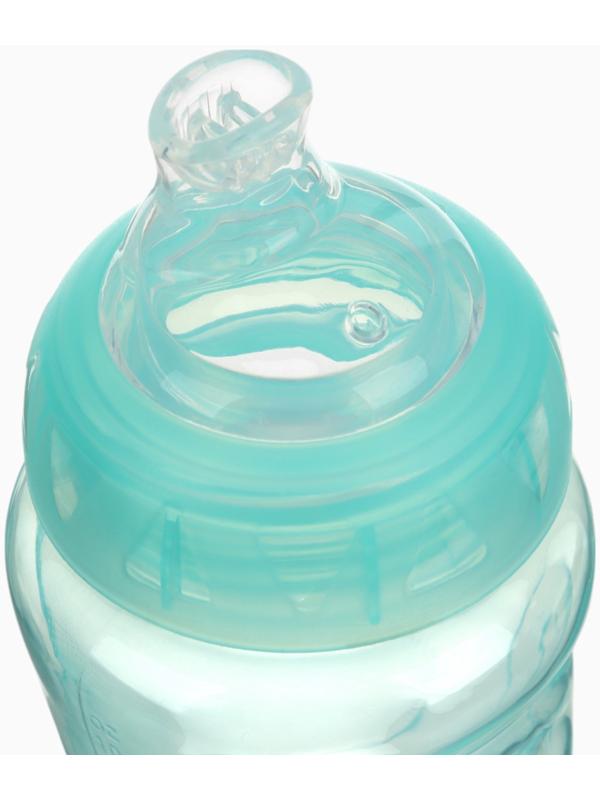 Поильник детский с мягким носиком, 300 мл., бирюзовый, +9 мес