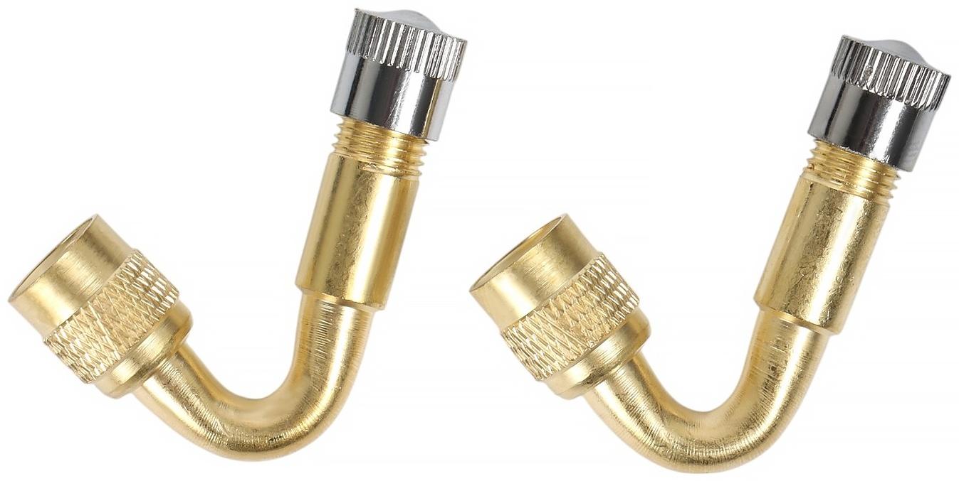 Удлинитель вентиля, металлический, 65°, набор 2 шт.