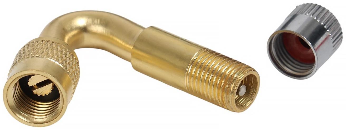 Удлинитель вентиля, металлический, 65°, набор 2 шт.