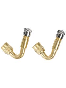 Удлинитель вентиля, металлический, 65°, набор 2 шт.