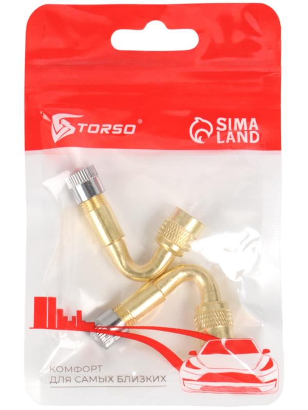 Удлинитель вентиля, металлический, 65°, набор 2 шт.