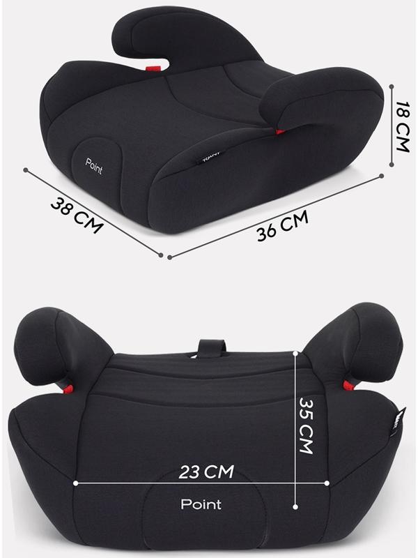 Детское автокресло - бустер RANT POINT группа 2-3 (15-36 кг), черный