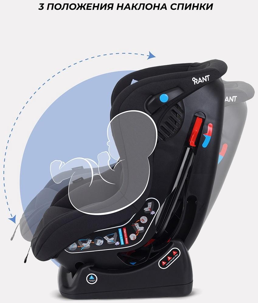 Детское автокресло RANT PILOT группа 0-1 (0-18 кг), черный