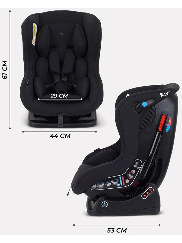Детское автокресло RANT PILOT группа 0-1 (0-18 кг), черный