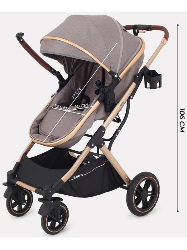 Коляска - трансформер детская RANT basic PULSAR GOLD (2в1) RA160, бежевый