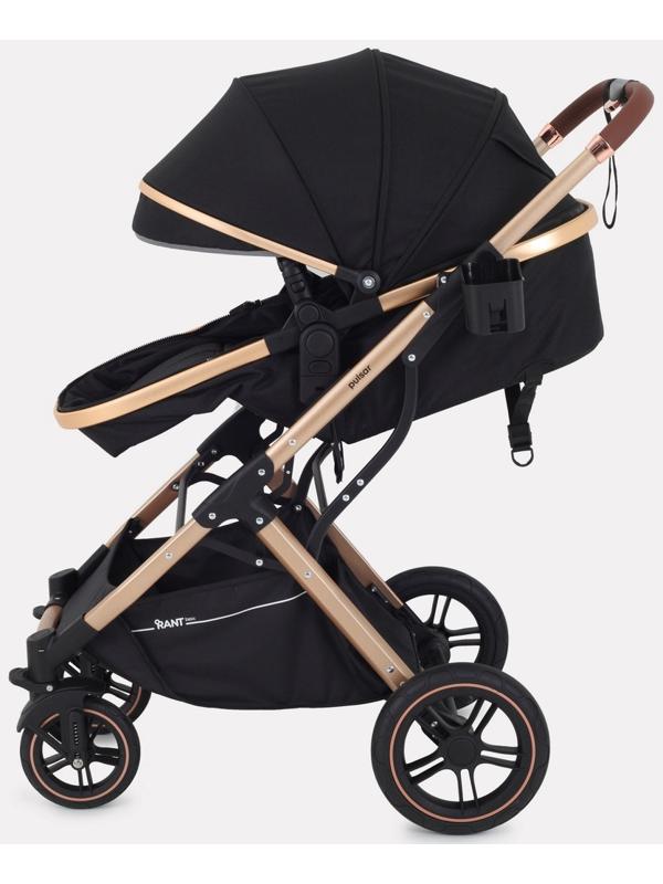 Коляска - трансформер детская RANT basic PULSAR GOLD (2в1) RA160, черный