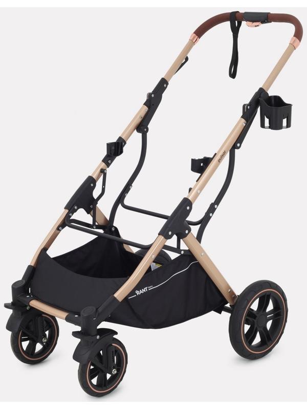 Коляска - трансформер детская RANT basic PULSAR GOLD (2в1) RA160, черный