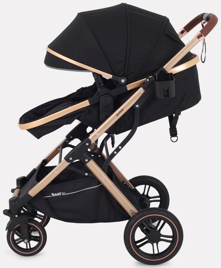 Коляска - трансформер детская RANT basic PULSAR GOLD (2в1) RA160, серый
