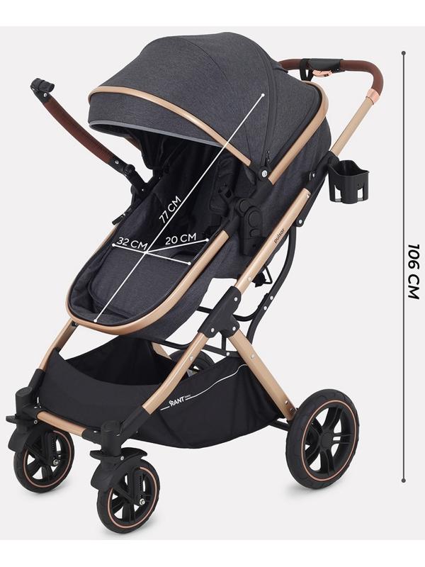 Коляска - трансформер детская RANT basic PULSAR GOLD (2в1) RA160, серый