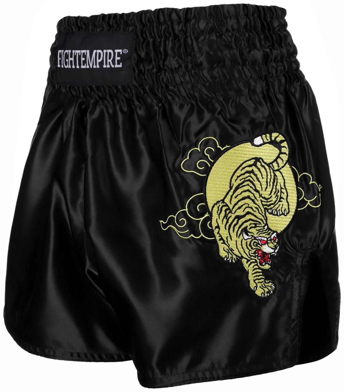 Шорты для тайского бокса FIGHT EMPIRE, р. XS, чёрные