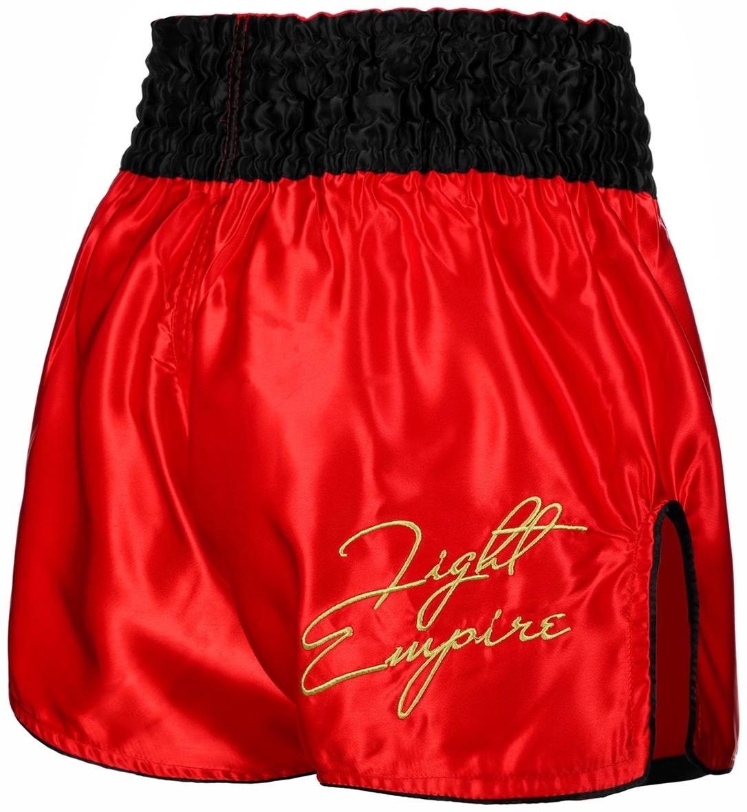 Шорты для тайского бокса FIGHT EMPIRE, р. XS, красные