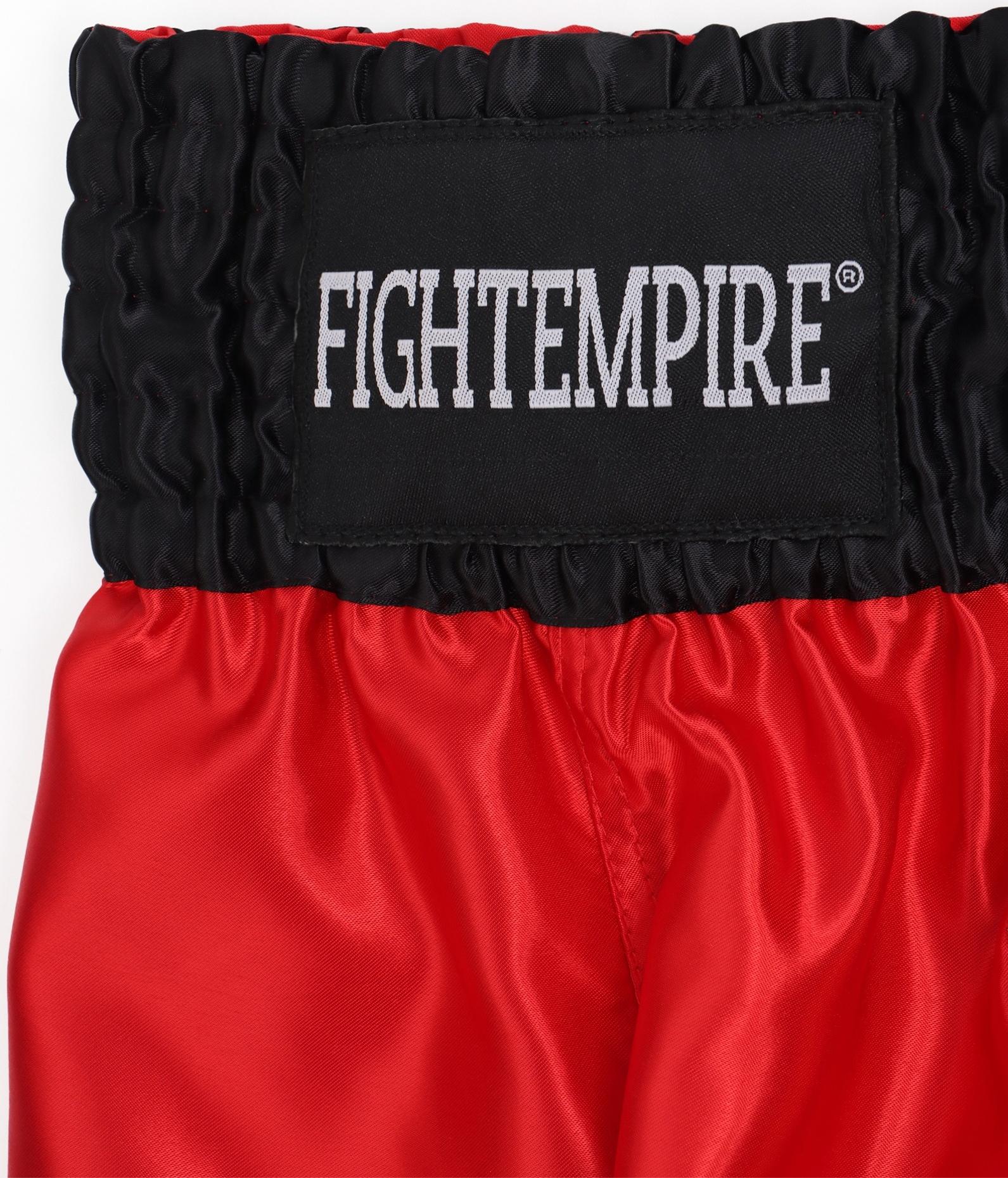 Шорты для тайского бокса FIGHT EMPIRE, р. XS, красные