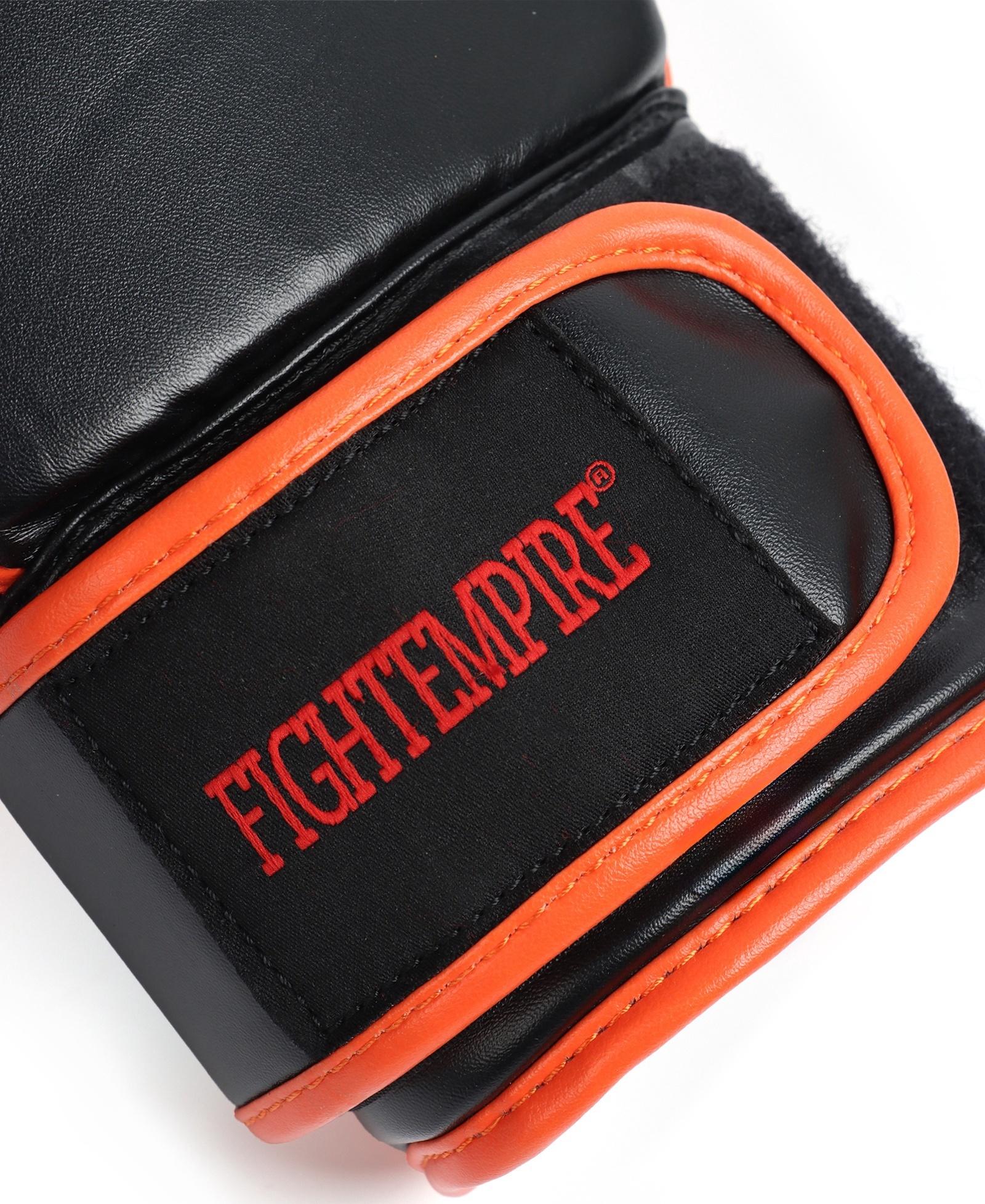 Перчатки снарядные FIGHT EMPIRE, MEXIMA, размер S, чёрные, оранжевые