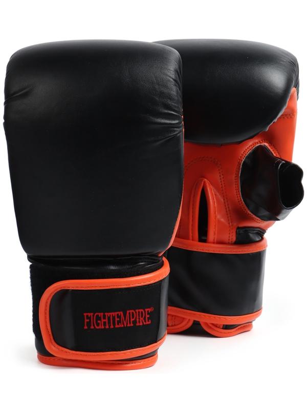 Перчатки снарядные FIGHT EMPIRE, MEXIMA, размер S, чёрные, оранжевые