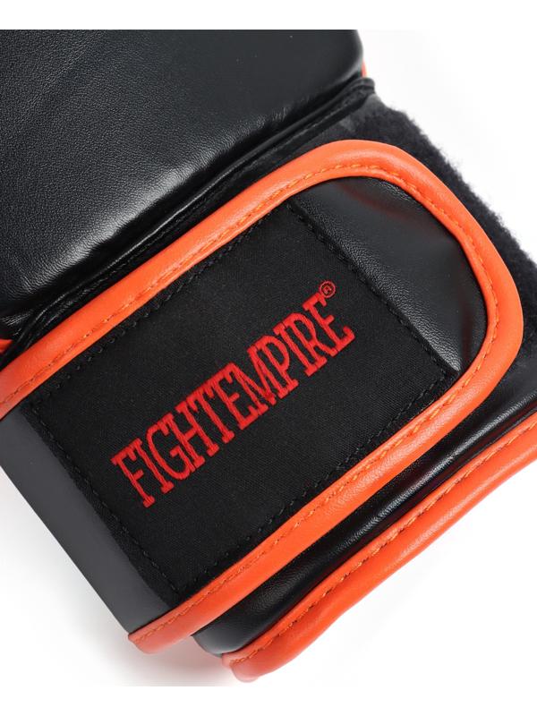 Перчатки снарядные FIGHT EMPIRE, MEXIMA, размер S, чёрные, оранжевые