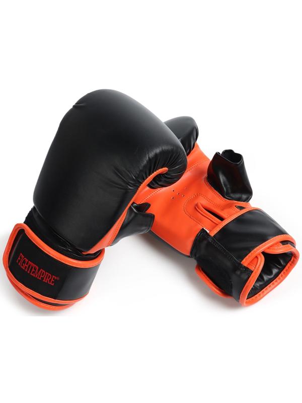 Перчатки снарядные FIGHT EMPIRE, MEXIMA, размер S, чёрные, оранжевые