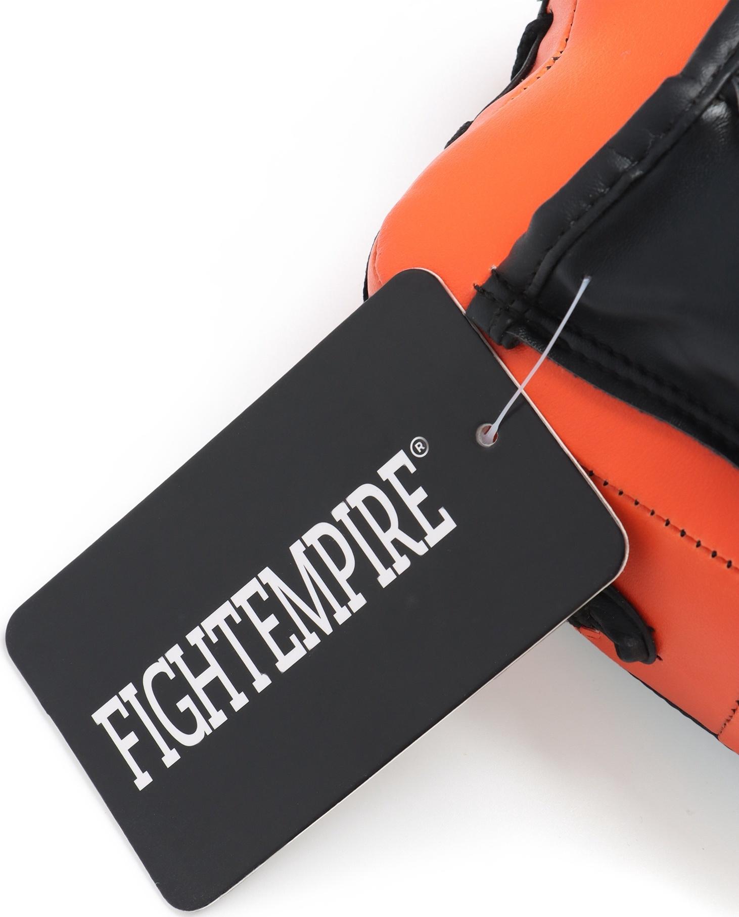Лапы боксерские мини (тактические) FIGHT EMPIRE, PUNCH, чёрно-оранжевые, пара