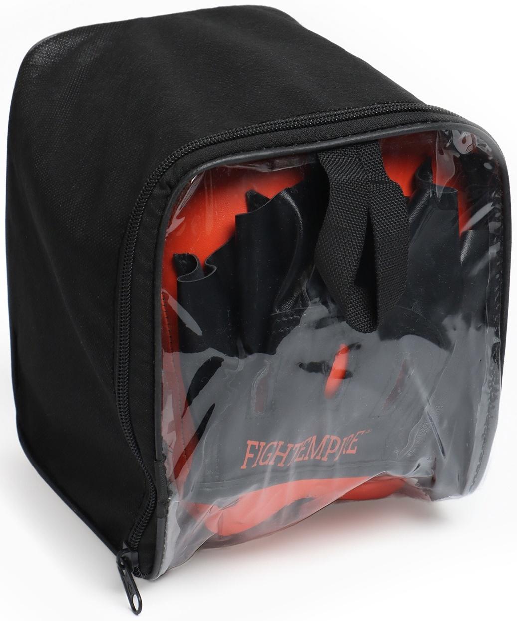 Лапы боксерские мини (тактические) FIGHT EMPIRE, PUNCH, чёрно-оранжевые, пара