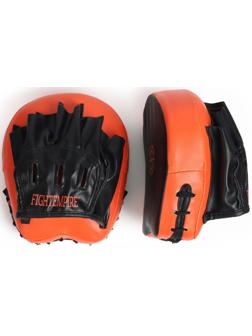 Лапы боксерские мини (тактические) FIGHT EMPIRE, PUNCH, чёрно-оранжевые, пара