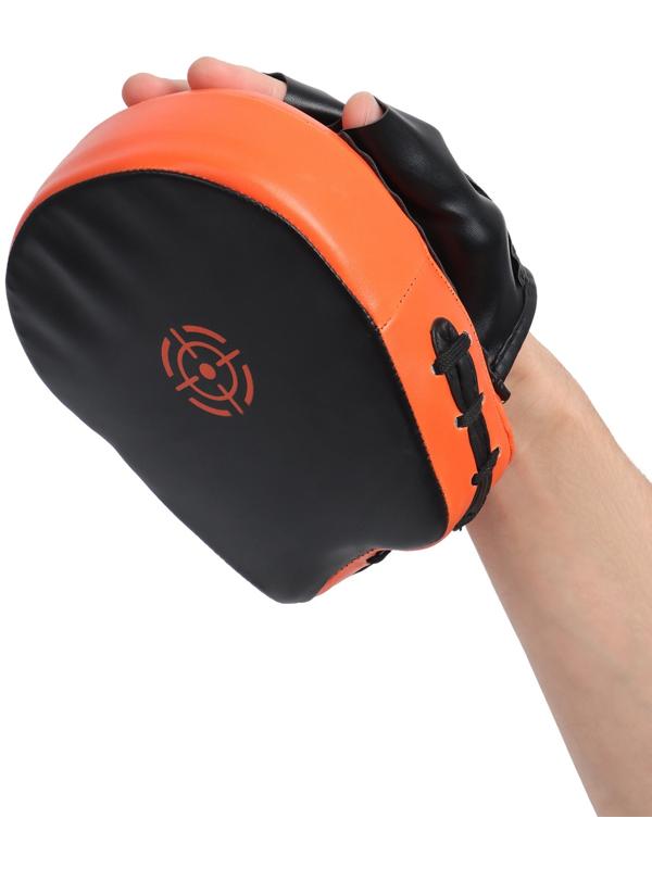 Лапы боксерские мини (тактические) FIGHT EMPIRE, PUNCH, чёрно-оранжевые, пара