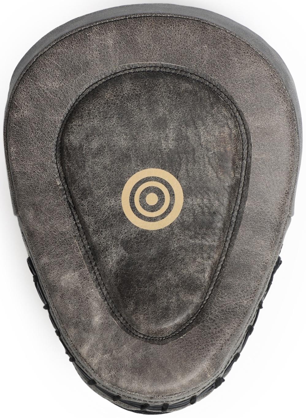 Лапы боксёрские изогнутые FIGHT EMPIRE, VINTAGE, натуральная кожа, пара, серые