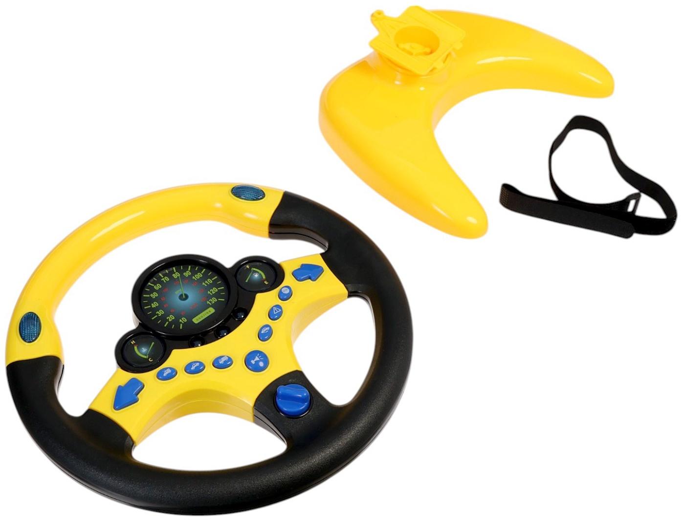 Уценка (в пакете) Руль музыкальный «Супер водитель», свет и звук, работает от батареек