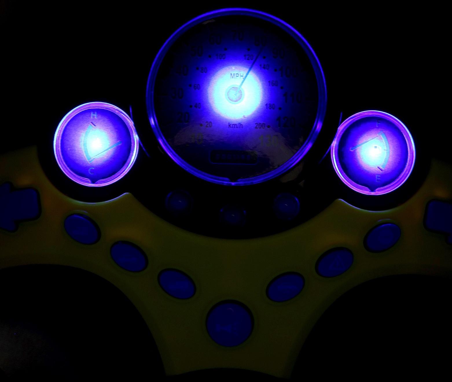 Уценка (в пакете) Руль музыкальный «Супер водитель», свет и звук, работает от батареек