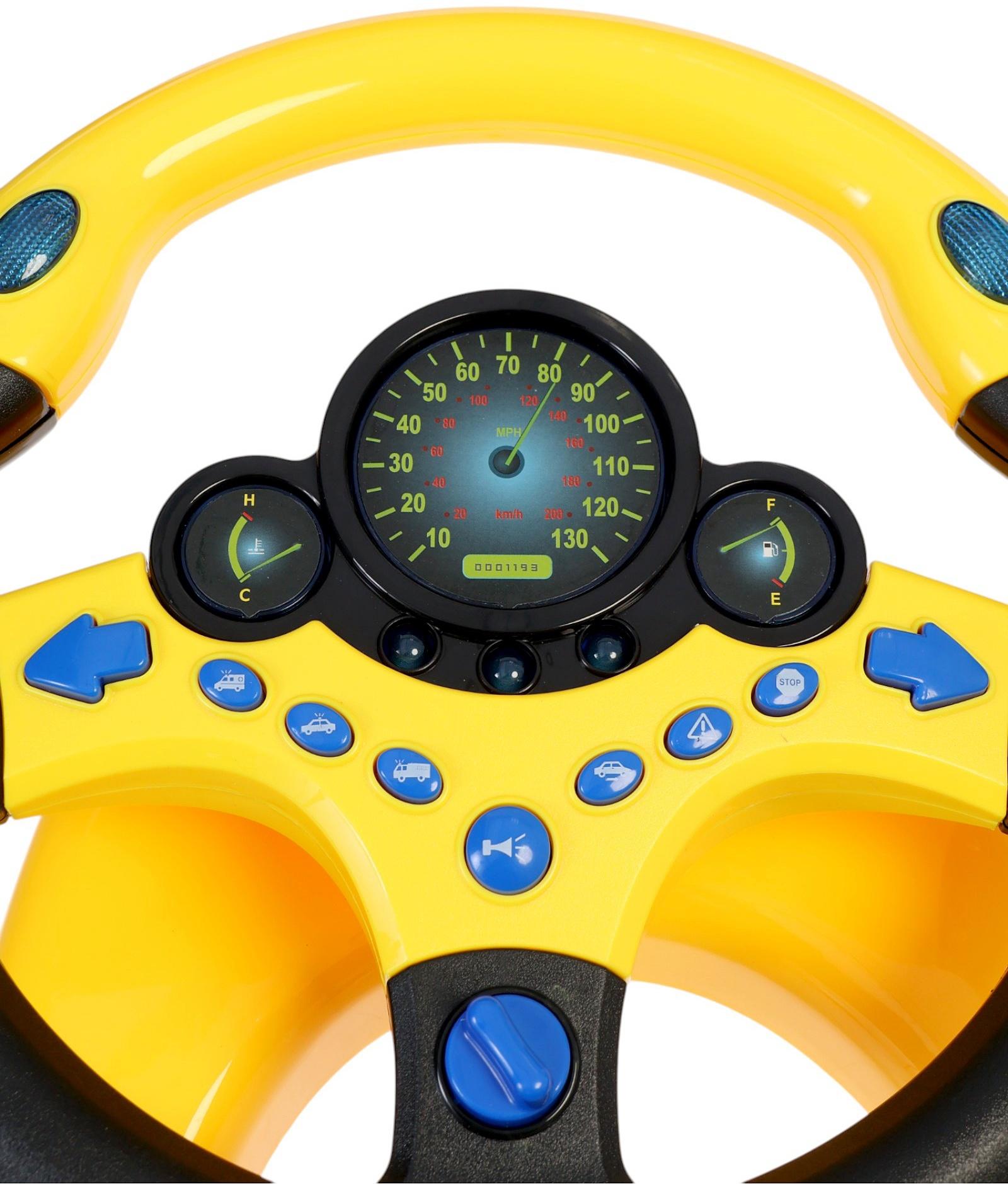 Уценка (в пакете) Руль музыкальный «Супер водитель», свет и звук, работает от батареек