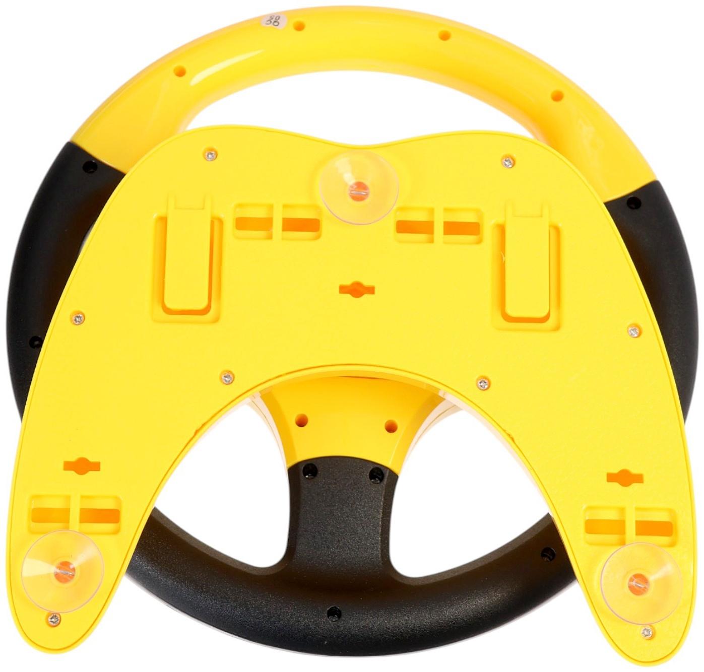 Уценка (в пакете) Руль музыкальный «Супер водитель», свет и звук, работает от батареек