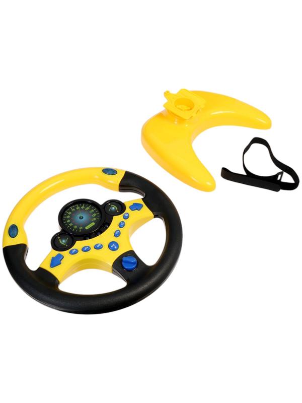 Уценка (в пакете) Руль музыкальный «Супер водитель», свет и звук, работает от батареек