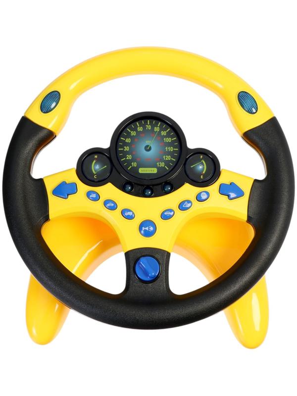 Уценка (в пакете) Руль музыкальный «Супер водитель», свет и звук, работает от батареек