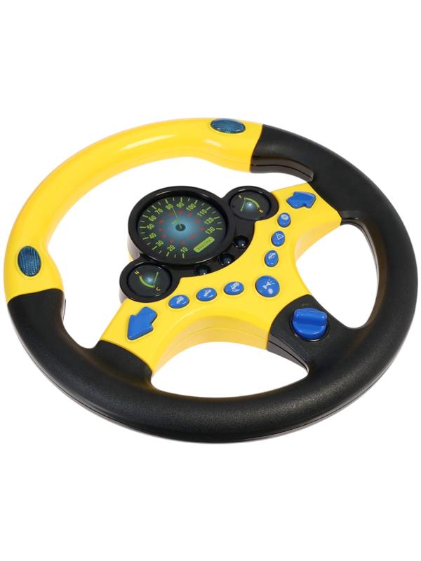 Уценка (в пакете) Руль музыкальный «Супер водитель», свет и звук, работает от батареек