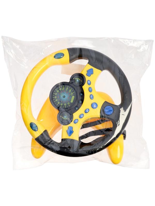 Уценка (в пакете) Руль музыкальный «Супер водитель», свет и звук, работает от батареек