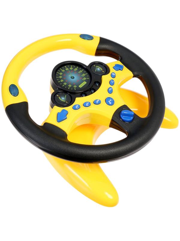 Уценка (в пакете) Руль музыкальный «Супер водитель», свет и звук, работает от батареек