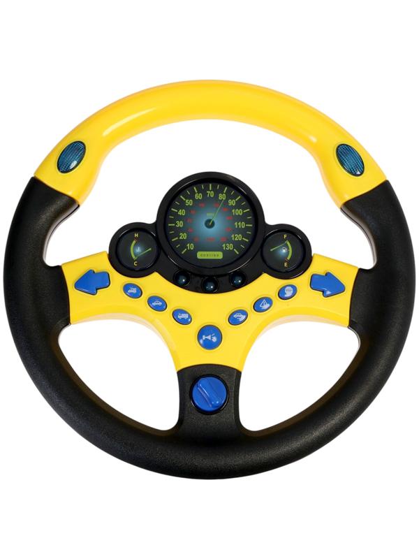 Уценка (в пакете) Руль музыкальный «Супер водитель», свет и звук, работает от батареек