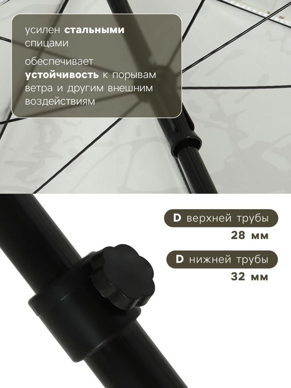 Зонт пляжный Maclay, d=260 см, h=240 см