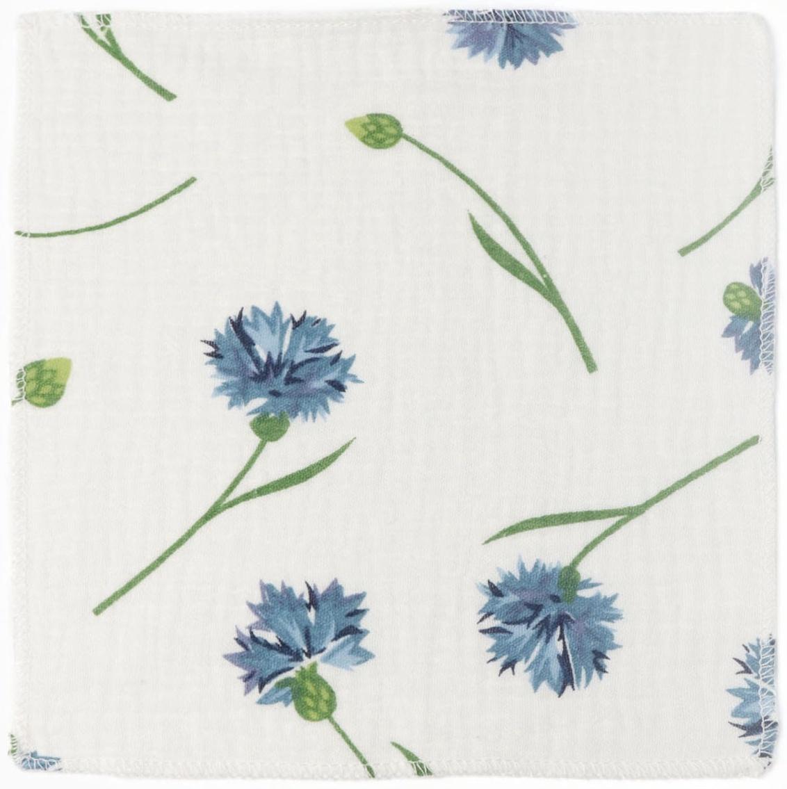 Набор платочков «Крошка Я» Cornflowers вид 1, 20×20 см-5 шт., муслин, хлопок 100%