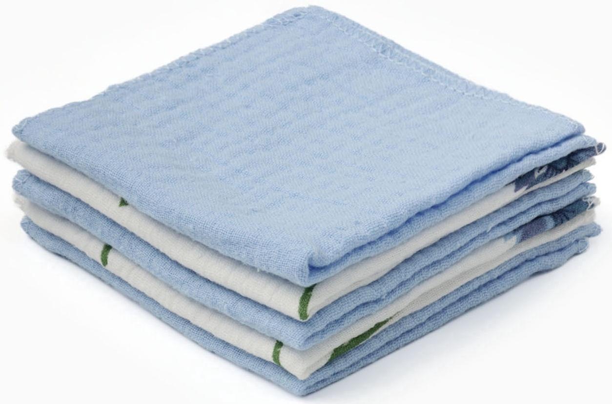 Набор платочков «Крошка Я» Cornflowers вид 1, 20×20 см-5 шт., муслин, хлопок 100%