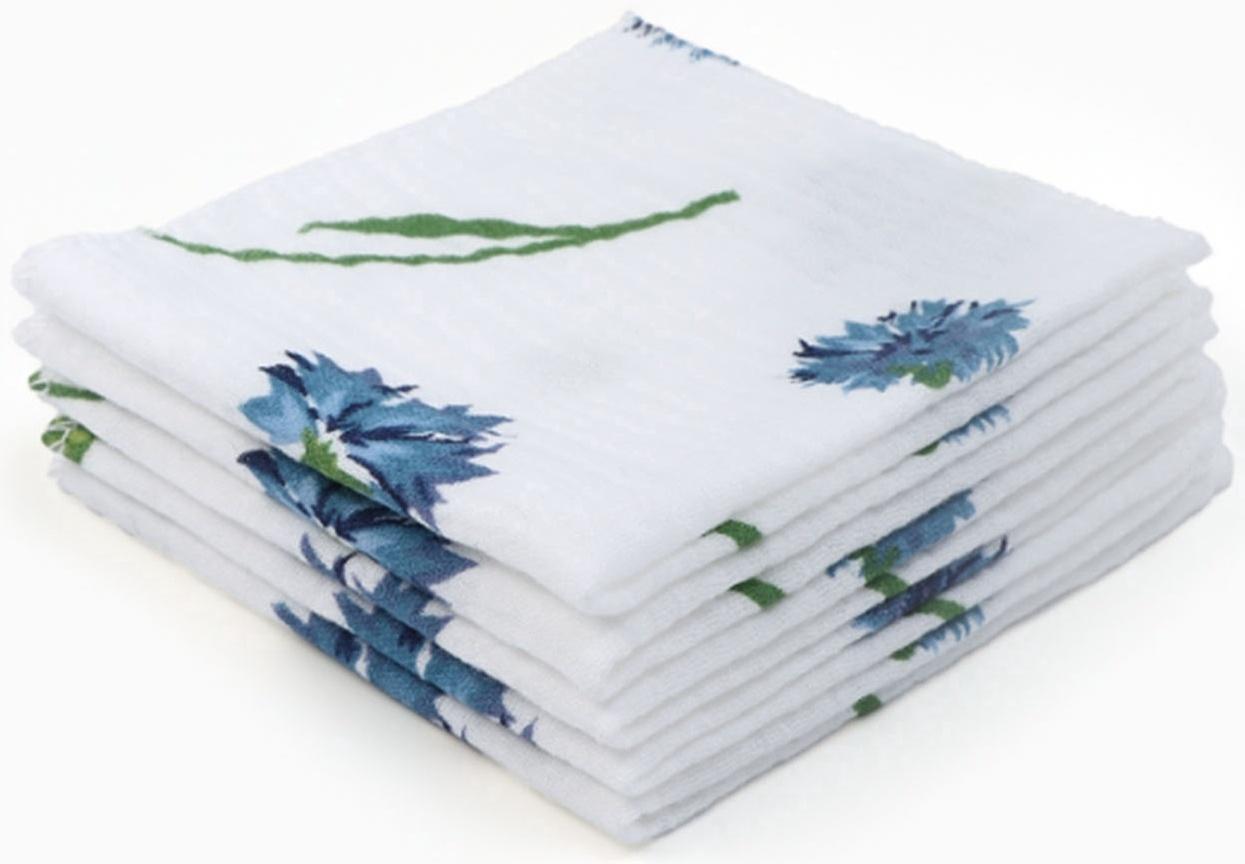 Набор платочков «Крошка Я» Cornflowers вид 2, 20×20 см-5 шт., муслин, хлопок 100%