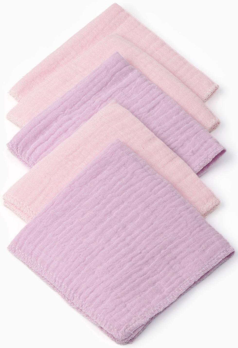 Набор платочков «Крошка Я» Cupcake, 20×20 см-5 шт., муслин, хлопок 100%