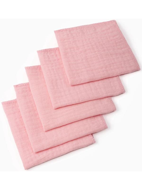 Набор платочков «Крошка Я» Rose, 20×20 см-5 шт., муслин, хлопок 100%