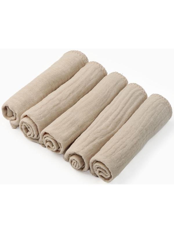 Набор платочков «Крошка Я» Eco touch, 20×20 см-5 шт., муслин, хлопок 100%