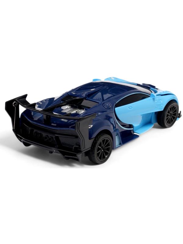 Робот радиоуправляемый «Спорткар», трансформируется, работает от батареек, цвет синий