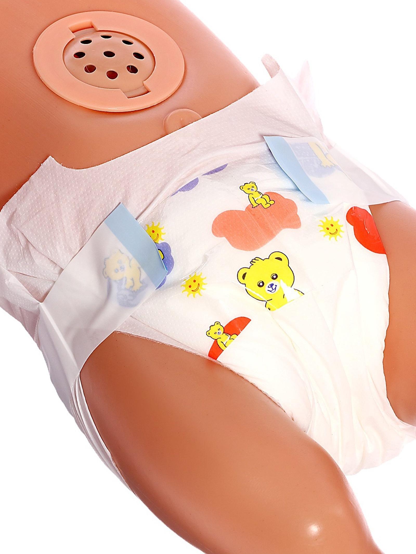 Уценка (в пакете) Пупс функциональный «Мой малыш», пьет, писает, с аксессуарами