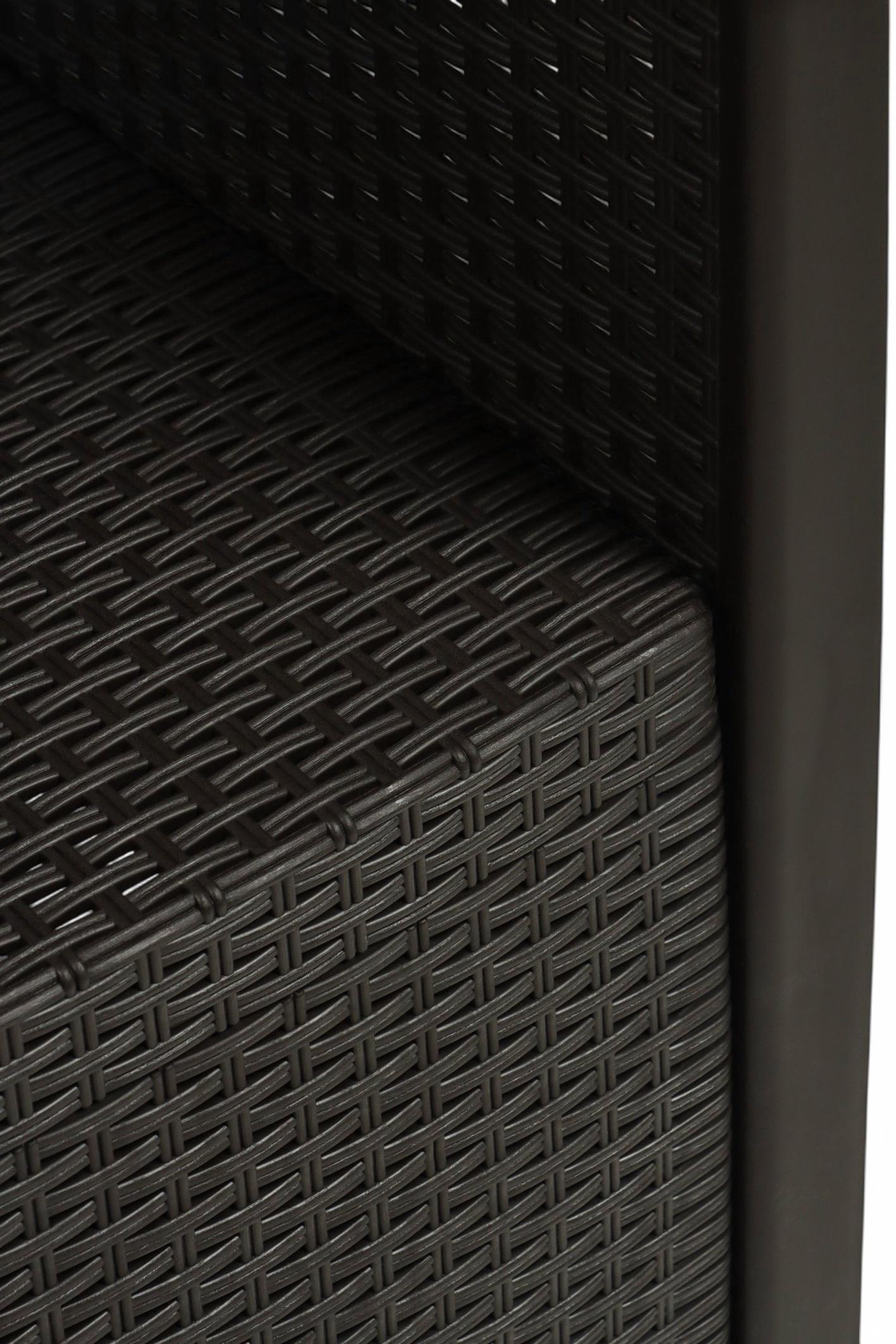 Кресло садовое «Ротанг Лайт», пластик, 62×58.5×85 см, до 106 кг, мокко